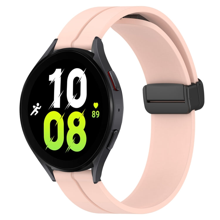 20mm Solid Color Magnetic Clasp Silicone Watch Band, For Samsung Galaxy Watch 5 44mm, For Samsung Galaxy Watch 5 40mm