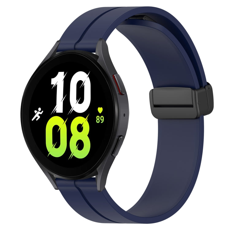 20mm Solid Color Magnetic Clasp Silicone Watch Band, For Samsung Galaxy Watch 5 44mm, For Samsung Galaxy Watch 5 40mm