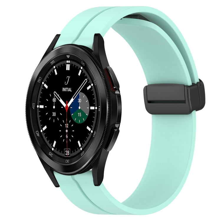20mm Solid Color Magnetic Clasp Silicone Watch Band, For Samsung Galaxy Watch4 40mm, For Samsung  Galaxy Watch4 Classic 42mm