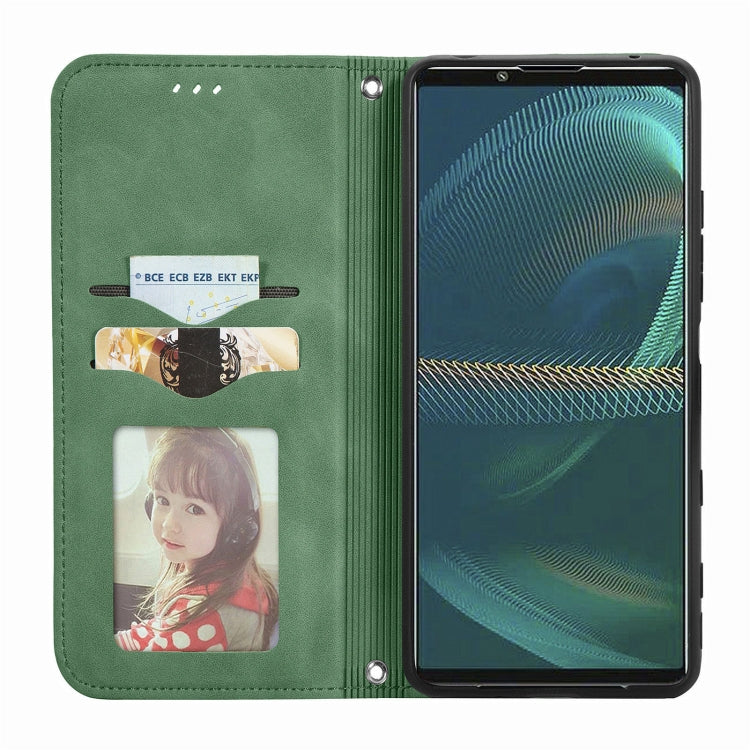 For Sony Xperia 5 IV Retro Skin Feel Magnetic Leather Phone Case, For Sony Xperia 5 IV