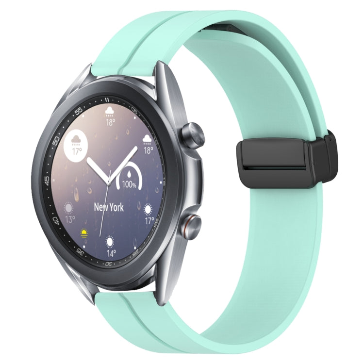 22mm Solid Color Magnetic Clasp Silicone Watch Band, For Samsung Galaxy Watch3 45mm, For Samsung Galaxy Watch 46mm