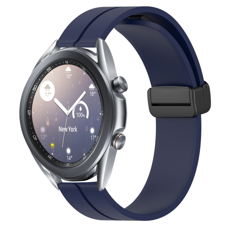 22mm Solid Color Magnetic Clasp Silicone Watch Band, For Samsung Galaxy Watch3 45mm, For Samsung Galaxy Watch 46mm