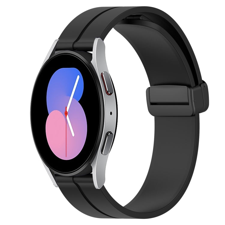 22mm Solid Color Magnetic Clasp Silicone Watch Band, For Samsung Galaxy Watch3 45mm, For Samsung Galaxy Watch 46mm