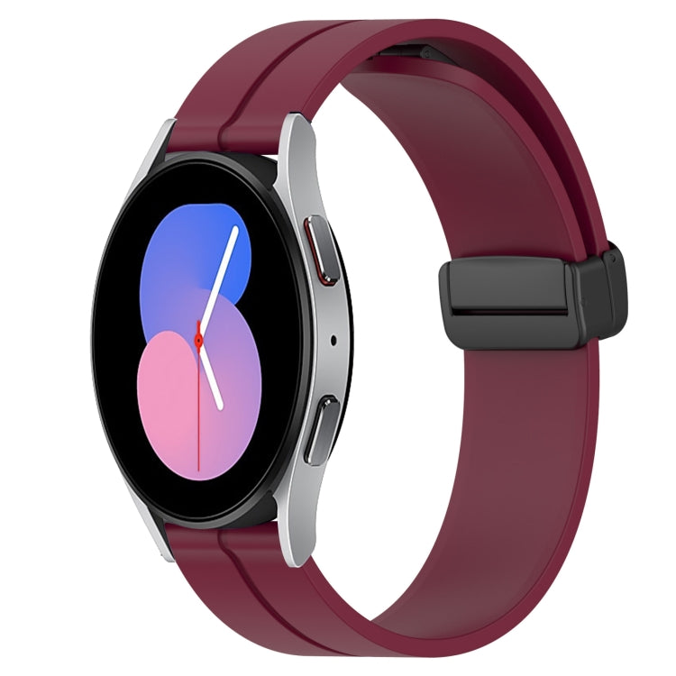 22mm Solid Color Magnetic Clasp Silicone Watch Band, For Samsung Galaxy Watch3 45mm, For Samsung Galaxy Watch 46mm