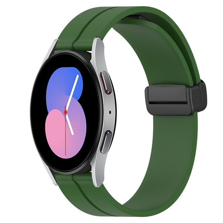 22mm Solid Color Magnetic Clasp Silicone Watch Band, For Samsung Galaxy Watch3 45mm, For Samsung Galaxy Watch 46mm