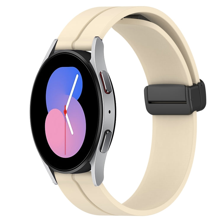 22mm Solid Color Magnetic Clasp Silicone Watch Band, For Samsung Galaxy Watch3 45mm, For Samsung Galaxy Watch 46mm
