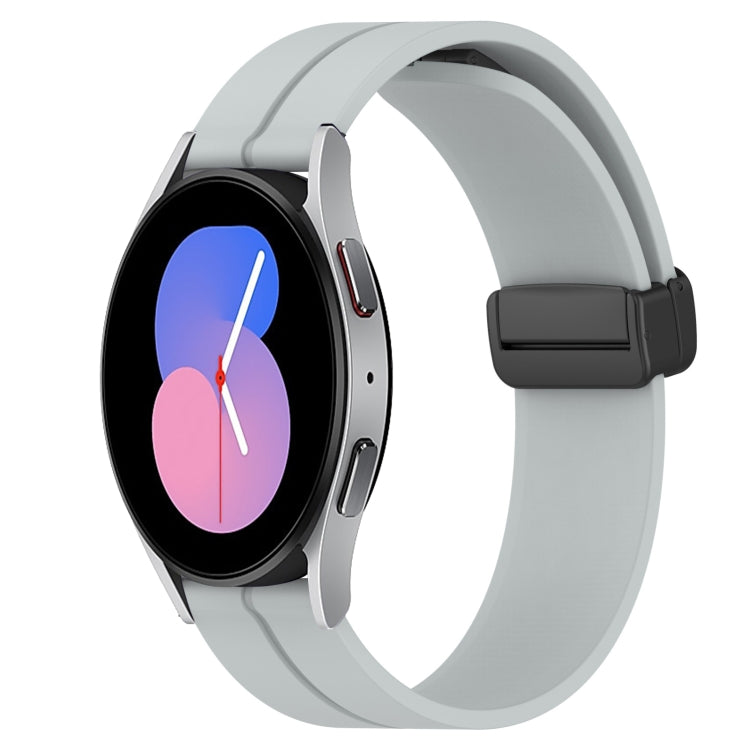 22mm Solid Color Magnetic Clasp Silicone Watch Band, For Samsung Galaxy Watch3 45mm, For Samsung Galaxy Watch 46mm