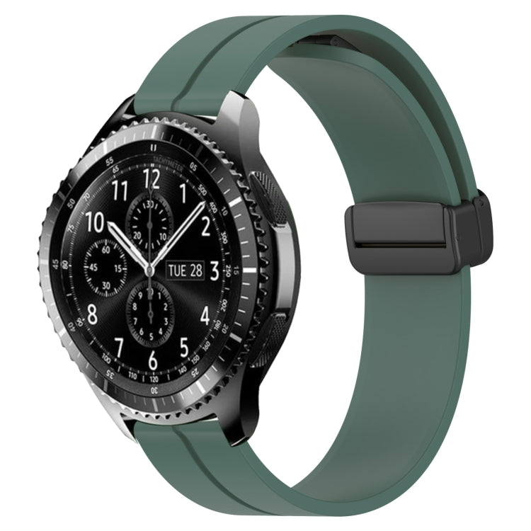22mm Solid Color Magnetic Clasp Silicone Watch Band, For Samsung Gear S3 Classic, For Samsung Gear S3 Frontier