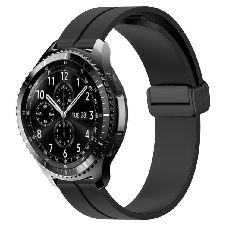 22mm Solid Color Magnetic Clasp Silicone Watch Band, For Samsung Gear S3 Classic, For Samsung Gear S3 Frontier