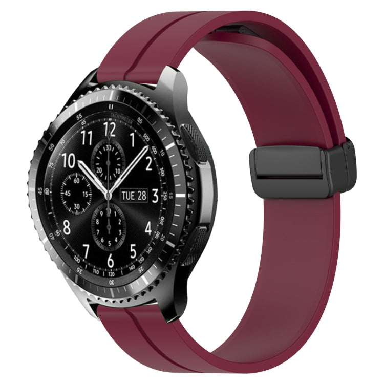 22mm Solid Color Magnetic Clasp Silicone Watch Band, For Samsung Gear S3 Classic, For Samsung Gear S3 Frontier