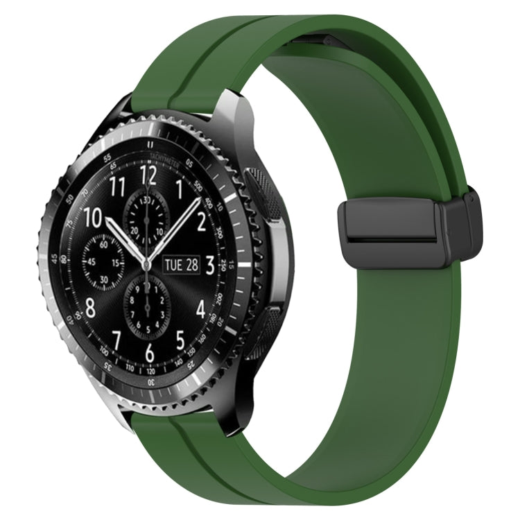 22mm Solid Color Magnetic Clasp Silicone Watch Band, For Samsung Gear S3 Classic, For Samsung Gear S3 Frontier