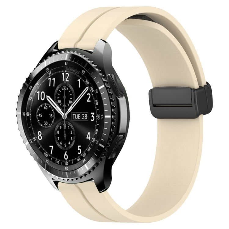 22mm Solid Color Magnetic Clasp Silicone Watch Band, For Samsung Gear S3 Classic, For Samsung Gear S3 Frontier