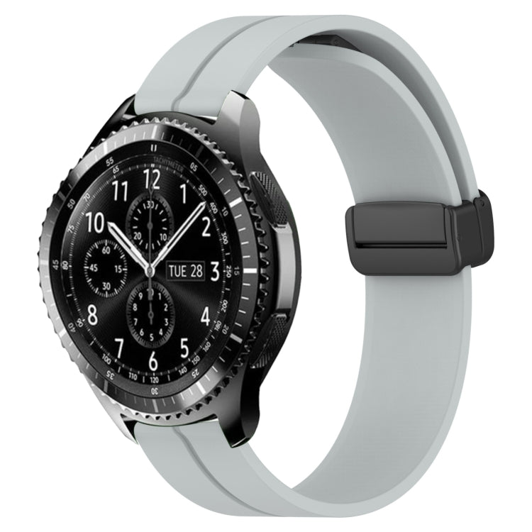22mm Solid Color Magnetic Clasp Silicone Watch Band, For Samsung Gear S3 Classic, For Samsung Gear S3 Frontier