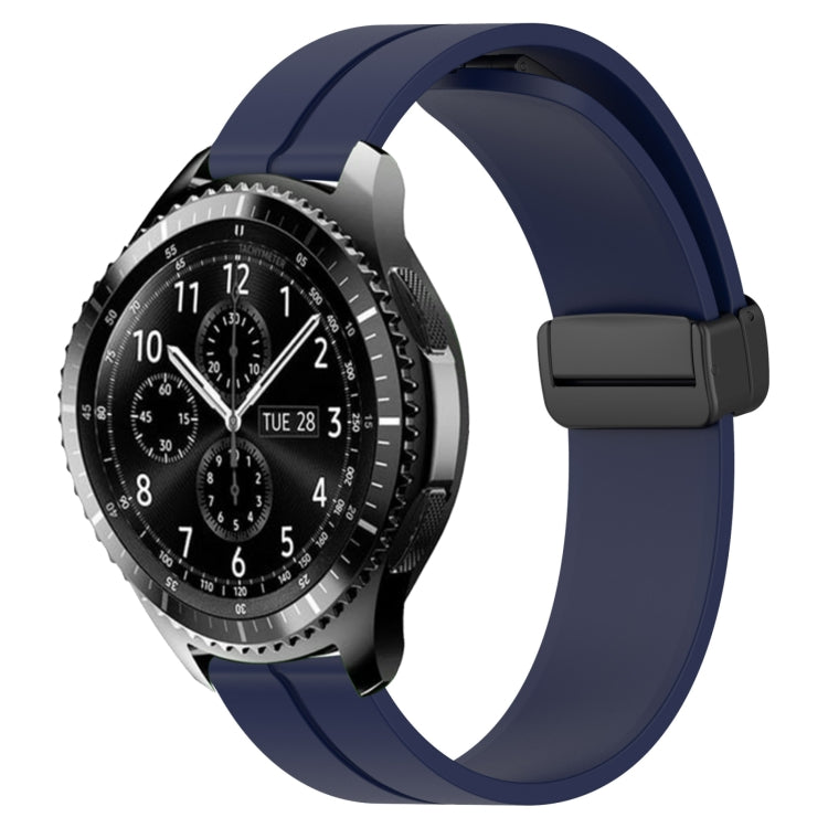 22mm Solid Color Magnetic Clasp Silicone Watch Band, For Samsung Gear S3 Classic, For Samsung Gear S3 Frontier