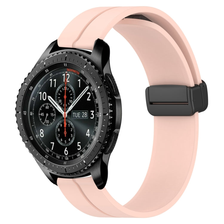 22mm Solid Color Magnetic Clasp Silicone Watch Band, For Samsung Gear S3 Classic, For Samsung Gear S3 Frontier