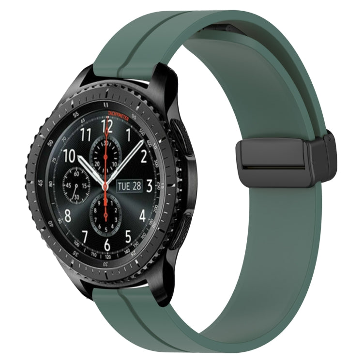 22mm Solid Color Magnetic Clasp Silicone Watch Band, For Samsung Gear S3 Classic, For Samsung Gear S3 Frontier