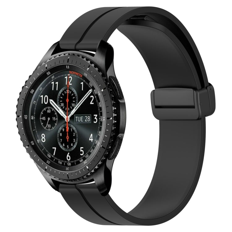 22mm Solid Color Magnetic Clasp Silicone Watch Band, For Samsung Gear S3 Classic, For Samsung Gear S3 Frontier