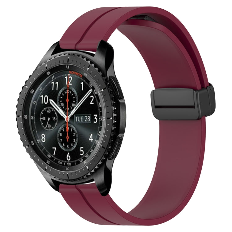 22mm Solid Color Magnetic Clasp Silicone Watch Band, For Samsung Gear S3 Classic, For Samsung Gear S3 Frontier