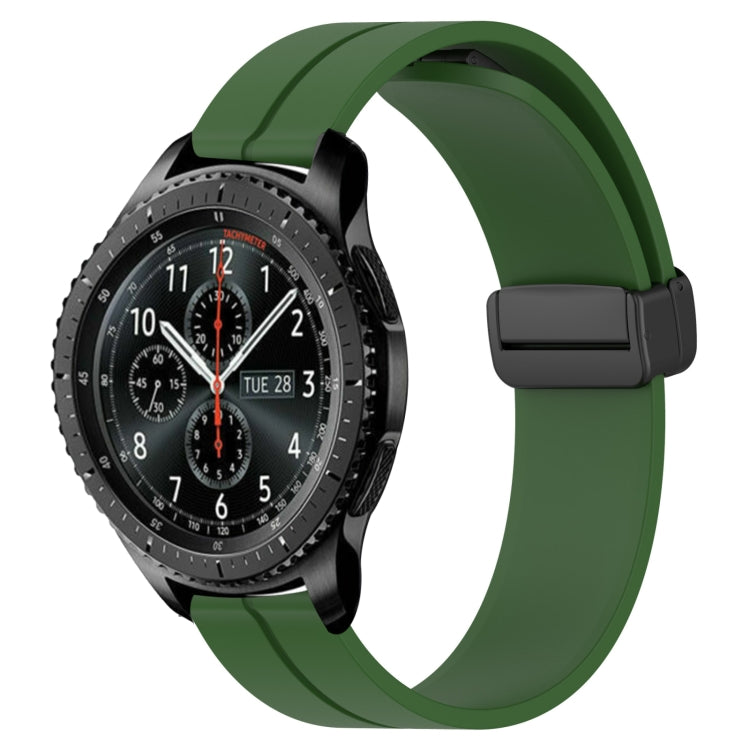 22mm Solid Color Magnetic Clasp Silicone Watch Band, For Samsung Gear S3 Classic, For Samsung Gear S3 Frontier