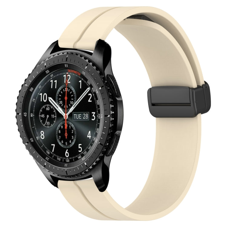 22mm Solid Color Magnetic Clasp Silicone Watch Band, For Samsung Gear S3 Classic, For Samsung Gear S3 Frontier