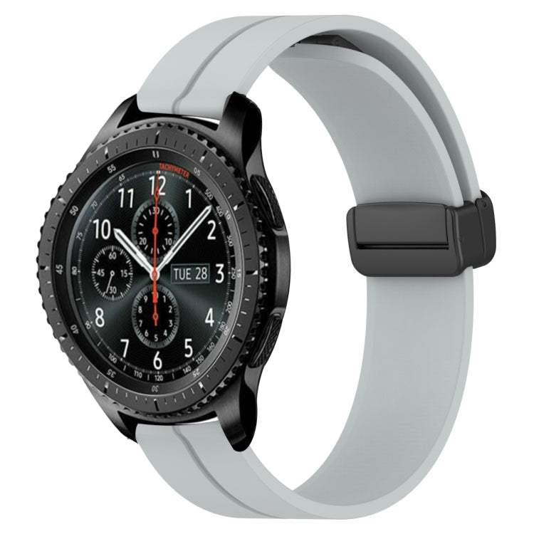 22mm Solid Color Magnetic Clasp Silicone Watch Band, For Samsung Gear S3 Classic, For Samsung Gear S3 Frontier