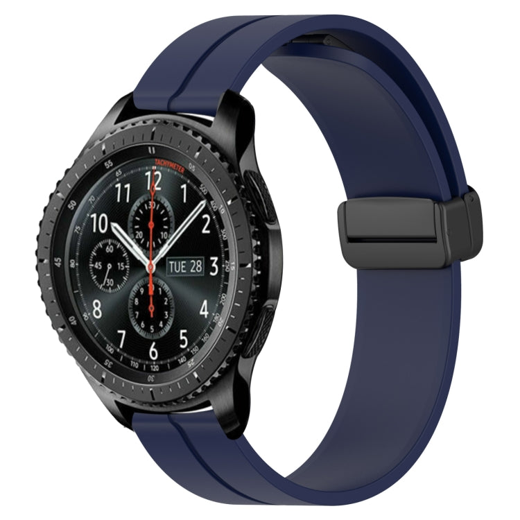 22mm Solid Color Magnetic Clasp Silicone Watch Band, For Samsung Gear S3 Classic, For Samsung Gear S3 Frontier
