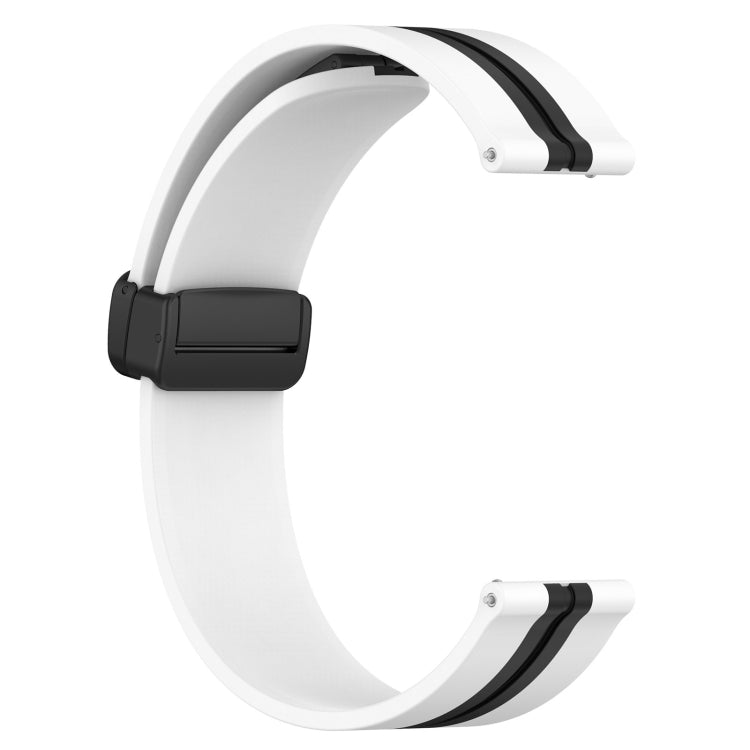 20mm Folding Magnetic Clasp Silicone Watch Band, For Samsung Galaxy Watch Active 2 40mm, For Samsung Galaxy Watch Active 2 44mm