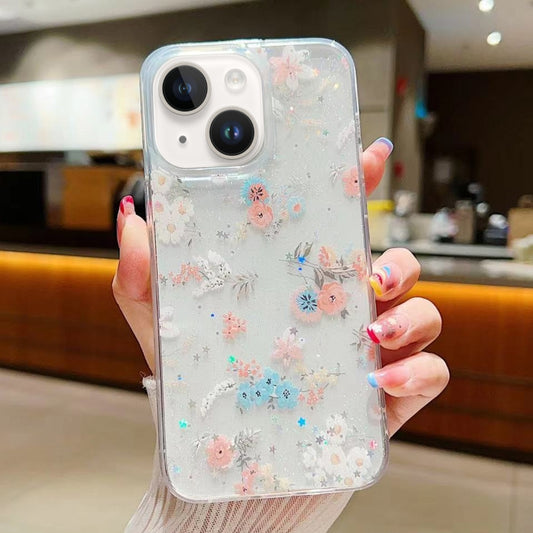 Fresh Small Floral Epoxy TPU Phone Case, For iPhone 13, For iPhone 13 mini, For iPhone 12, For iPhone 12 Pro Max, For iPhone 12 Pro