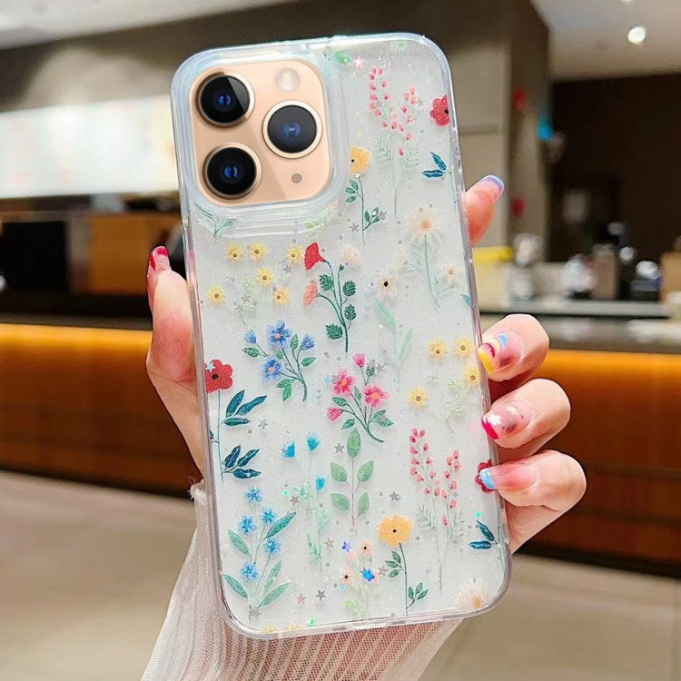 Fresh Small Floral Epoxy TPU Phone Case, For iPhone 12 mini, For iPhone 11 Pro Max, For iPhone 11, For iPhone 11 Pro, For iPhone XR