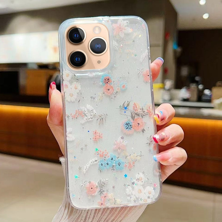 Fresh Small Floral Epoxy TPU Phone Case, For iPhone 12 mini, For iPhone 11 Pro Max, For iPhone 11, For iPhone 11 Pro, For iPhone XR