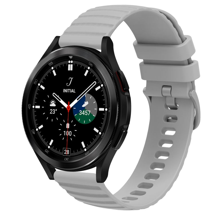 20mm Wavy Dot Pattern Solid Color Silicone Watch Band, For Samsung  Galaxy Watch 4 Classic 42mm, For Samsung  Galaxy Watch 4 Classic 46mm