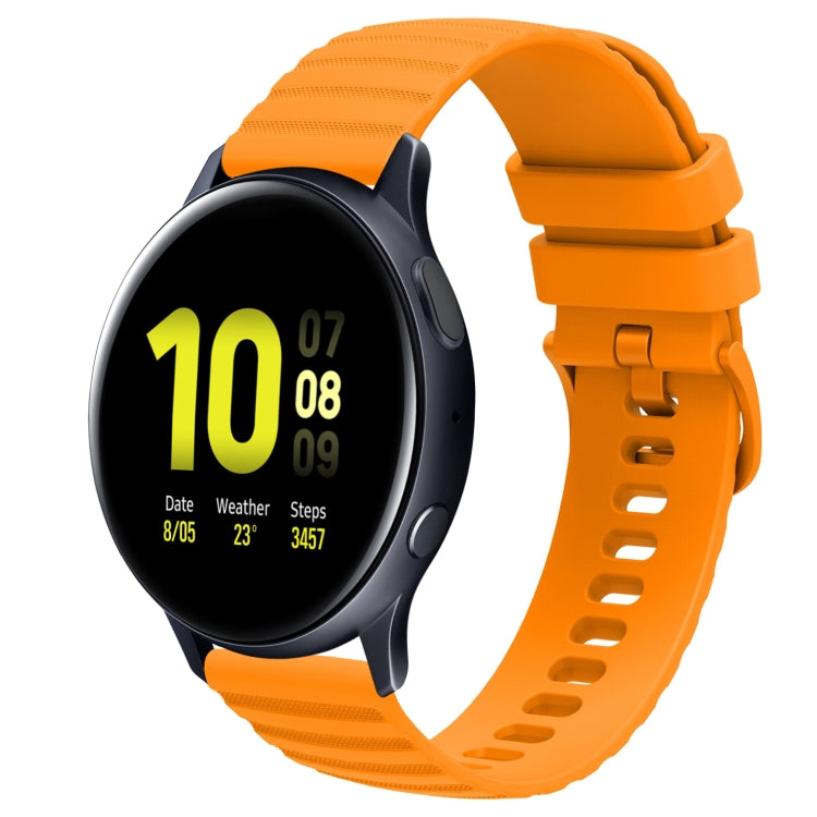 20mm Wavy Dot Pattern Solid Color Silicone Watch Band, For Samsung Galaxy Watch Active 2 40mm, For Samsung Galaxy Watch Active 2 44mm