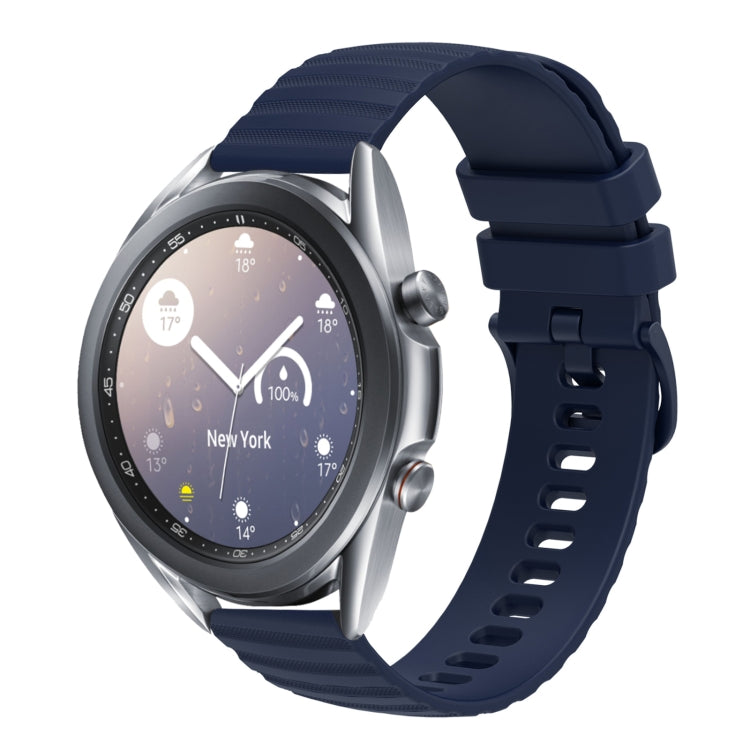 22mm Wavy Dot Pattern Solid Color Silicone Watch Band, For Samsung Galaxy Watch3 45mm, For Samsung Galaxy Watch 46mm