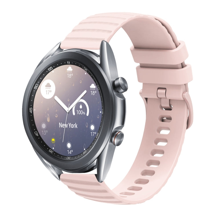 22mm Wavy Dot Pattern Solid Color Silicone Watch Band, For Samsung Galaxy Watch3 45mm, For Samsung Galaxy Watch 46mm