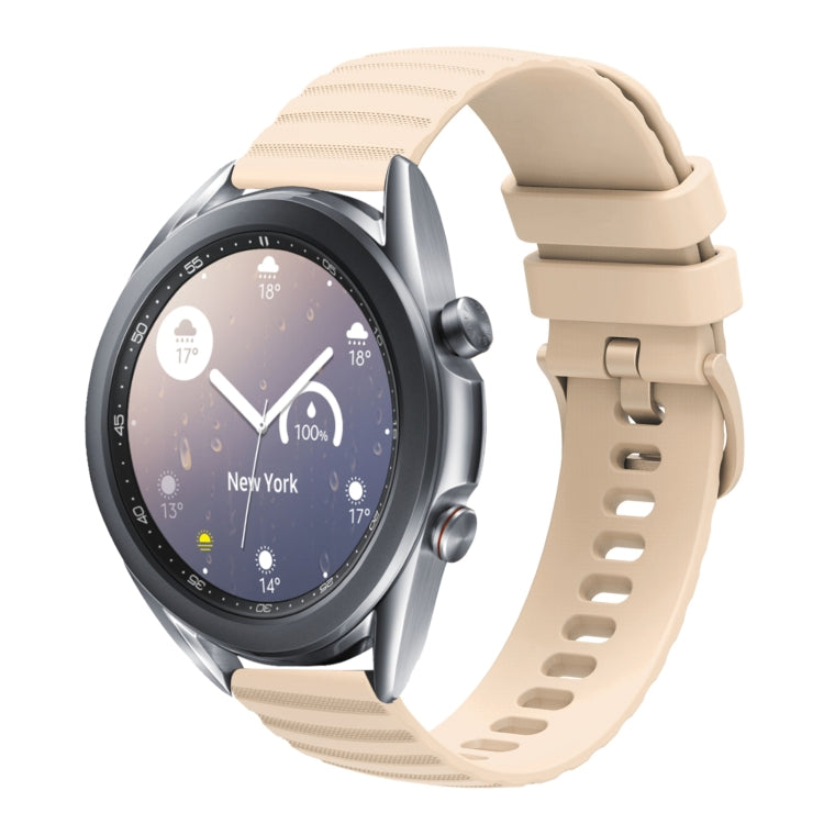 22mm Wavy Dot Pattern Solid Color Silicone Watch Band, For Samsung Galaxy Watch3 45mm, For Samsung Galaxy Watch 46mm