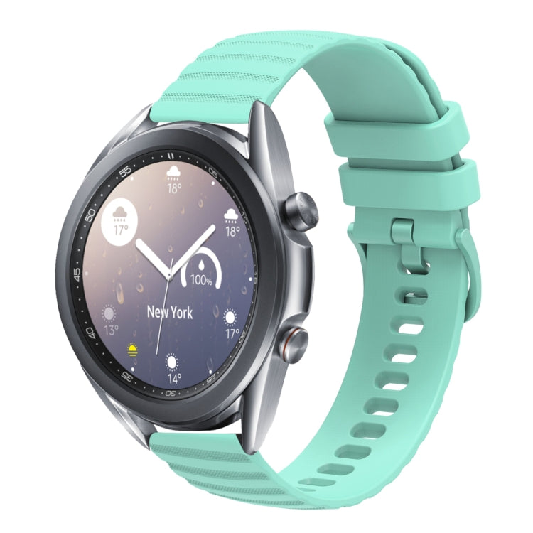 22mm Wavy Dot Pattern Solid Color Silicone Watch Band, For Samsung Galaxy Watch3 45mm, For Samsung Galaxy Watch 46mm