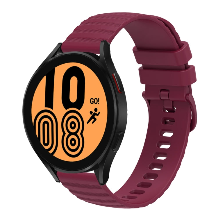 22mm Wavy Dot Pattern Solid Color Silicone Watch Band, For Samsung Galaxy Watch3 45mm, For Samsung Galaxy Watch 46mm