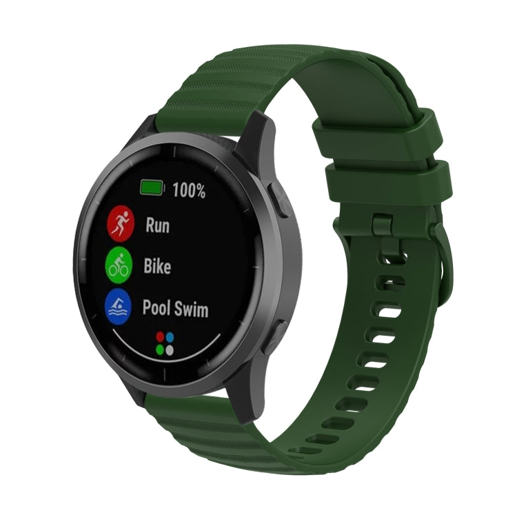 22mm Wavy Dot Pattern Solid Color Silicone Watch Band, For Samsung Galaxy Watch3 45mm, For Samsung Galaxy Watch 46mm