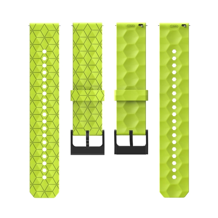 20mm Football Pattern Solid Color Silicone Watch Band, For Samsung Galaxy Watch 5 44mm, For Samsung Galaxy Watch 5 40mm