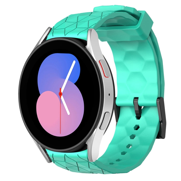 20mm Football Pattern Solid Color Silicone Watch Band, For Samsung Galaxy Watch 5 44mm, For Samsung Galaxy Watch 5 40mm