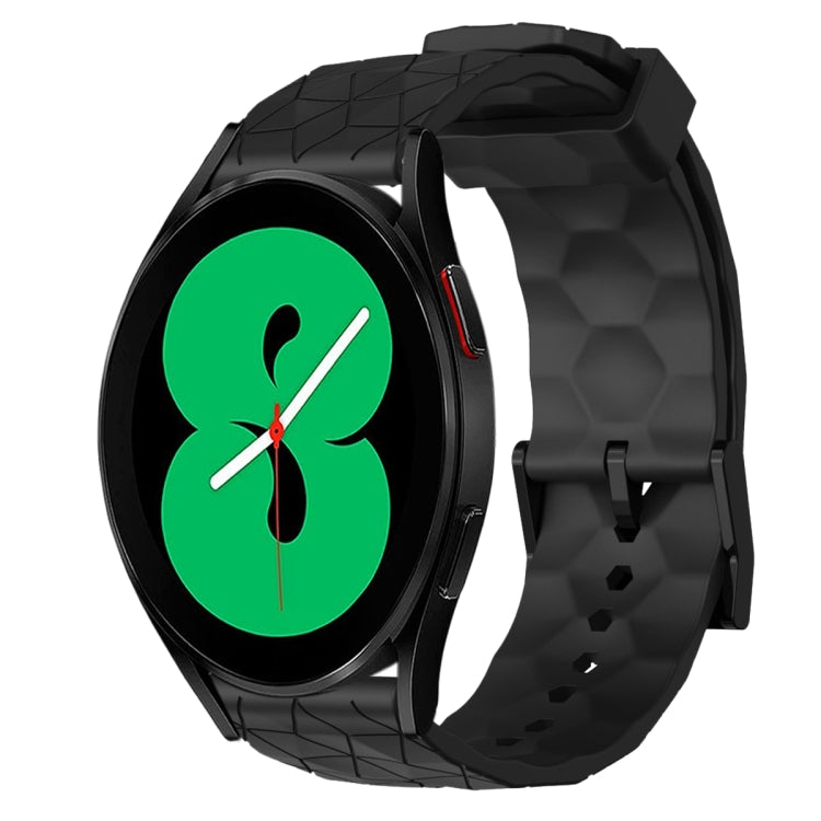 20mm Football Pattern Solid Color Silicone Watch Band, For Samsung Galaxy Watch 5 Pro 45mm, For Samsung Galaxy Watch 4 44mm