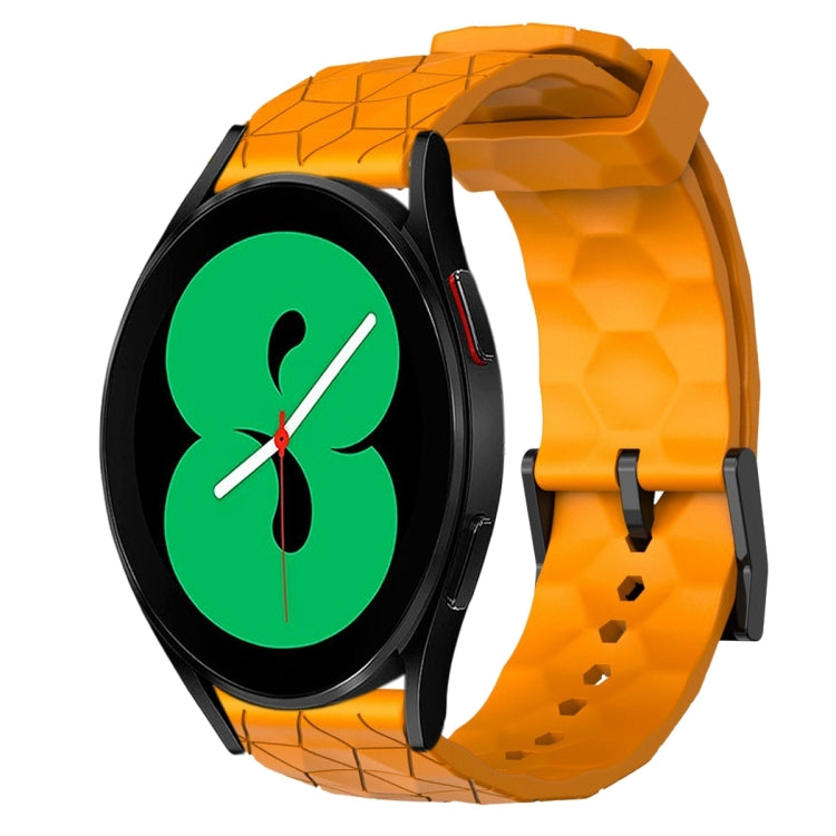 20mm Football Pattern Solid Color Silicone Watch Band, For Samsung Galaxy Watch 5 Pro 45mm, For Samsung Galaxy Watch 4 44mm