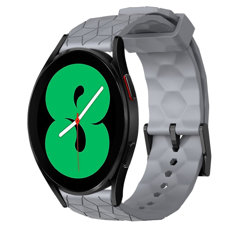20mm Football Pattern Solid Color Silicone Watch Band, For Samsung Galaxy Watch 5 Pro 45mm, For Samsung Galaxy Watch 4 44mm