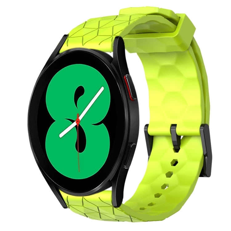 20mm Football Pattern Solid Color Silicone Watch Band, For Samsung Galaxy Watch 5 Pro 45mm, For Samsung Galaxy Watch 4 44mm