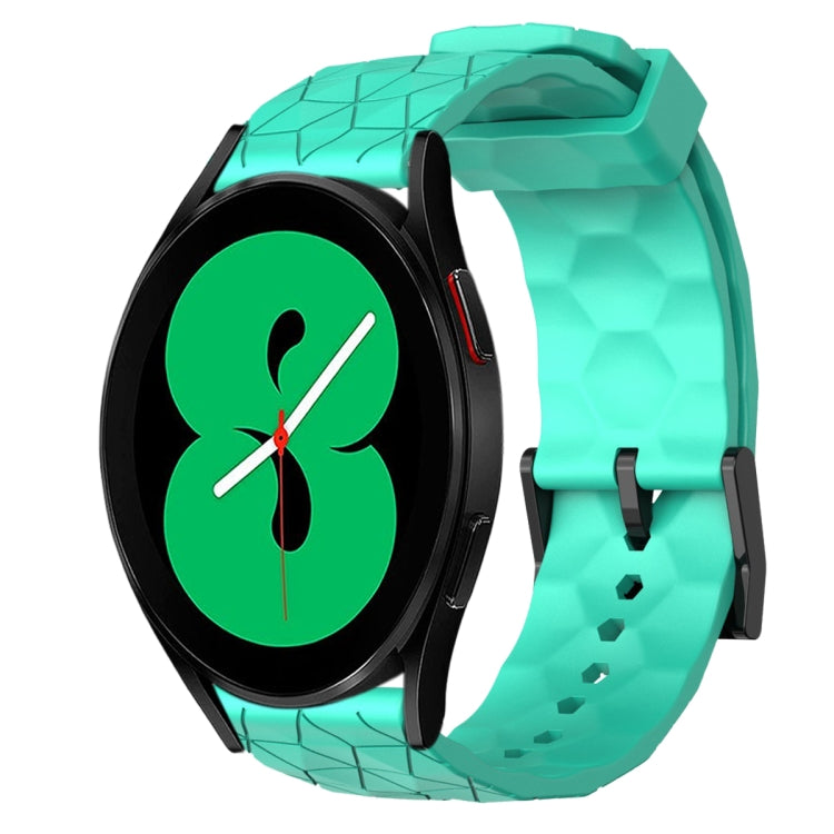 20mm Football Pattern Solid Color Silicone Watch Band, For Samsung Galaxy Watch 5 Pro 45mm, For Samsung Galaxy Watch 4 44mm