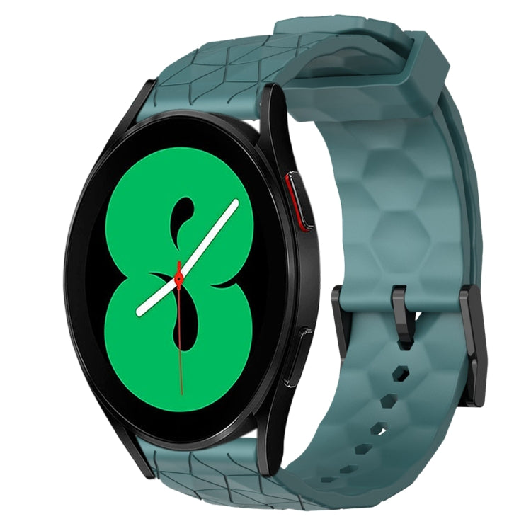 20mm Football Pattern Solid Color Silicone Watch Band, For Samsung Galaxy Watch 5 Pro 45mm, For Samsung Galaxy Watch 4 44mm
