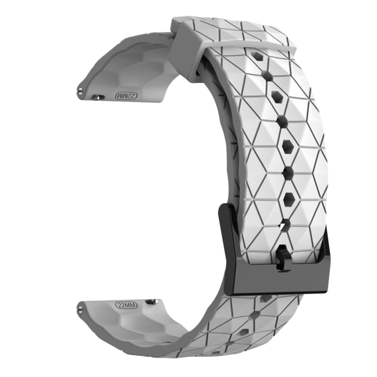 20mm Football Pattern Solid Color Silicone Watch Band, For Samsung Galaxy Watch 4 40mm, For Samsung  Galaxy Watch 4 Classic 42mm