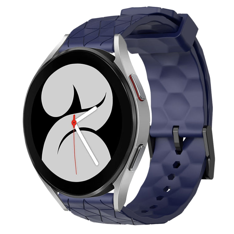 20mm Football Pattern Solid Color Silicone Watch Band, For Samsung Galaxy Watch 4 40mm, For Samsung  Galaxy Watch 4 Classic 42mm