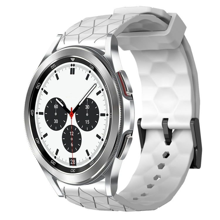 20mm Football Pattern Solid Color Silicone Watch Band, For Samsung Galaxy Watch 4 40mm, For Samsung  Galaxy Watch 4 Classic 42mm