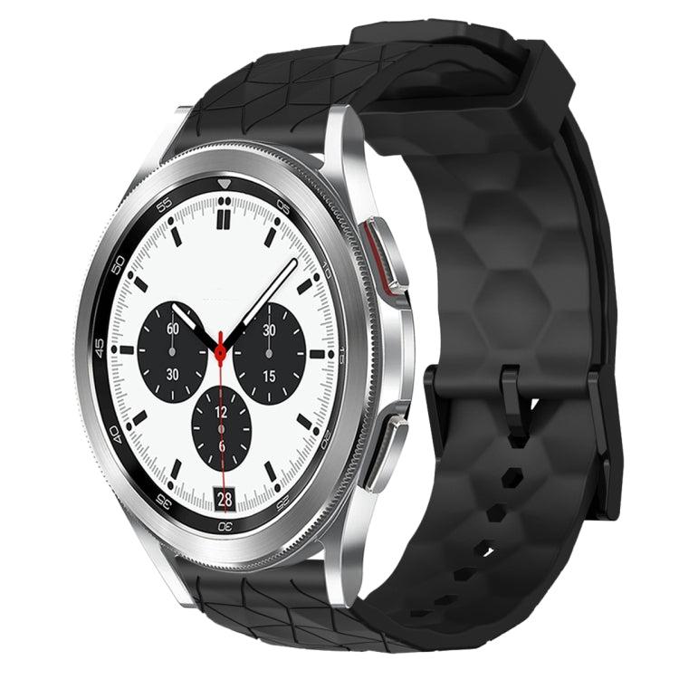 20mm Football Pattern Solid Color Silicone Watch Band, For Samsung Galaxy Watch 4 40mm, For Samsung  Galaxy Watch 4 Classic 42mm